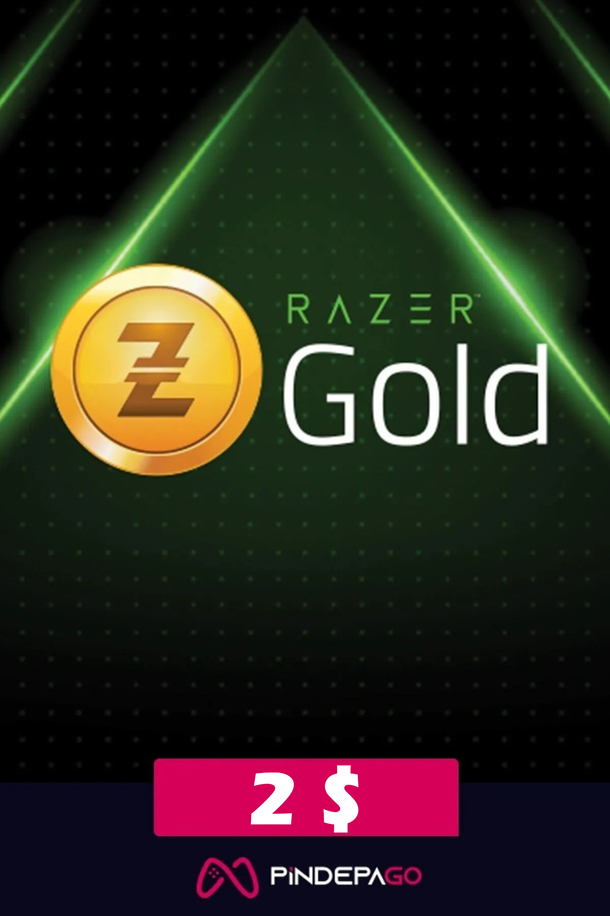 2 USD Razer Gold Pin	